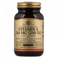 Solgar Vitamin E 134 mg (200 IU) 100 softgels, image 