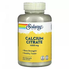 Solaray Calcium Citrate 1000 mg 120 caps, image 