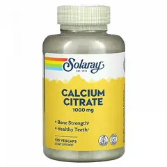 Solaray Calcium Citrate 1000 mg 120 caps, Фасування: 120 caps, image 