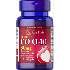 Puritan's Pride CO Q-10 30 mg 100 softgels, Puritan's Pride CO Q-10 30 mg 100 softgels  в интернет магазине Mega Mass