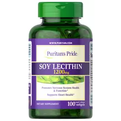 Puritan's Pride Soy Lecithin 1200 mg 100 softgels, Фасовка: 100 softgels, Концентрация: 1200 mg, Puritan's Pride Soy Lecithin 1200 mg 100 softgels, Фасовка: 100 softgels, Концентрация: 1200 mg  в интернет магазине Mega Mass