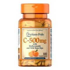 Puritan's Pride Vitamin C-500 mg with Bioflavonoids and Rose Hips 100 tabs, Фасовка: 100 tabs, Концентрация: 500 mg, Коцентрація: 500 mg, Puritan's Pride Vitamin C-500 mg with Bioflavonoids and Rose Hips 100 tabs, Фасовка: 100 tabs, Концентрация: 500 mg, Коцентрація: 500 mg  в интернет магазине Mega Mass
