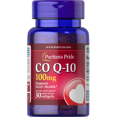 Puritans Pride CO Q-10 100 mg 30 softgels, Фасовка: 30 caps, image 