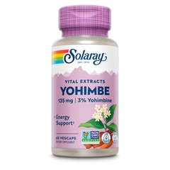 Solaray Yohimbe 135 mg 60 caps, image 