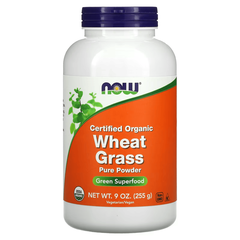 NOW Wheat Grass 255 g, NOW Wheat Grass 255 g  в интернет магазине Mega Mass
