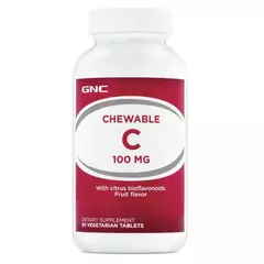 GNC Chewable C 100 mg 90 tabs, GNC Chewable C 100 mg 90 tabs  в интернет магазине Mega Mass