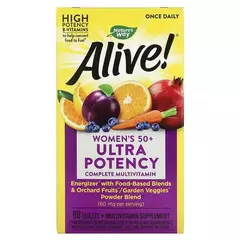 Nature's Way Alive Women's 50+ Ultra Potency Complete Multivitamin 60 tabs, image 