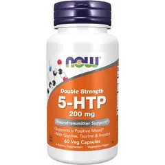 NOW 5-HTP 200 mg 60 caps, image 