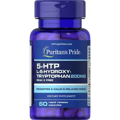 Puritan's Pride 5-HTP 200 mg 60 caps, Фасування: 60 caps, image 