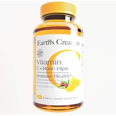 Earth's Creation Vitamin C + Rose Hips 100 tabs, Earth's Creation Vitamin C + Rose Hips 100 tabs  в интернет магазине Mega Mass