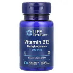 Life Extension B12 500 mcg 100 lozenges, image 