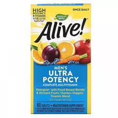 Nature's Way Alive Men's Ultra Potency Complete Multivitamin 60 tabs, Nature's Way Alive Men's Ultra Potency Complete Multivitamin 60 tabs  в интернет магазине Mega Mass