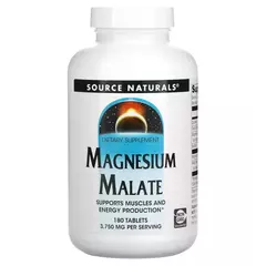 Source Naturals Magnesium Malate 180 tabs, Фасування: 180 tabs, image 