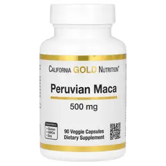 California Gold Nutrition Peruvian Maca 500 mg 90 caps, image 