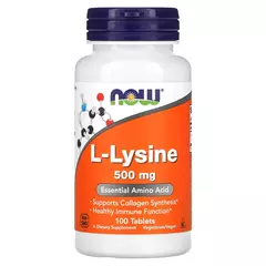 NOW L-Lysine 500 mg 100 tabs, Фасовка: 100 tabs, NOW L-Lysine 500 mg 100 tabs, Фасовка: 100 tabs  в интернет магазине Mega Mass
