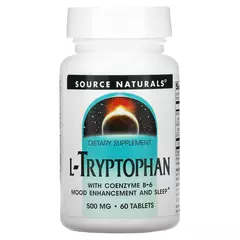 Source Naturals L-Tryptophan 60 tabs, Фасування: 60 tabs, image 