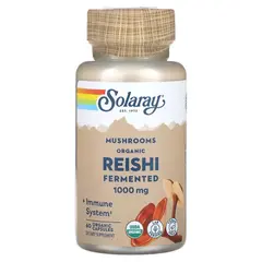 Solaray Reishi Fermented 1000 mg 60 caps, Solaray Reishi Fermented 1000 mg 60 caps  в интернет магазине Mega Mass