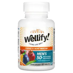 21st Century Wellify Men's 50+ Multivitamin - Multimineral 65 tabs, 21st Century Wellify Men's 50+ Multivitamin - Multimineral 65 tabs  в интернет магазине Mega Mass