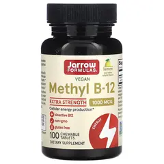 Jarrow Methyl-B12 1000 mcg Lemon 100 tabs, Jarrow Methyl-B12 1000 mcg Lemon 100 tabs  в интернет магазине Mega Mass
