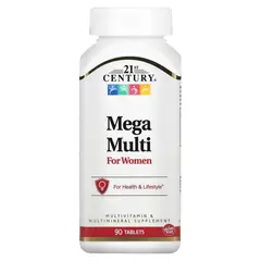 21st Century Mega Multi For Women 90 tabs, 21st Century Mega Multi For Women 90 tabs  в интернет магазине Mega Mass