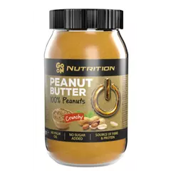 Go On Peanut butter creamy 100% 900 g Crunchy, Go On Peanut butter creamy 100% 900 g Crunchy  в интернет магазине Mega Mass