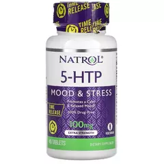 Natrol 5-HTP 100 mg 45 tabs, Natrol 5-HTP 100 mg 45 tabs  в интернет магазине Mega Mass