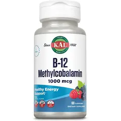 KAL B-12 Methylcobalamin 1000 mcg 60 lozengels, KAL B-12 Methylcobalamin 1000 mcg 60 lozengels  в интернет магазине Mega Mass