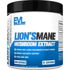 Evolution Nutrition Lion's Mane Mushroon Extract 75 serv, image 