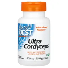 Doctor`s Best Ultra Cordyceps 750 mg 60 Veggie Caps, image 