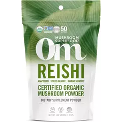 OM Reishi Mushroom Power 100 g, OM Reishi Mushroom Power 100 g  в интернет магазине Mega Mass