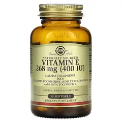 Solgar Vitamin E 268 mg (400 IU) 50 softgels, image 