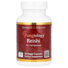California Gold Nutrition Fungiology Reishi 90 vcaps, image 