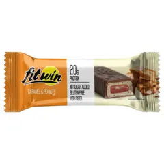 FitWin Protein Bar (Без сахара) 60 g Caramel & Peanut, FitWin Protein Bar (Без сахара) 60 g Caramel & Peanut  в интернет магазине Mega Mass