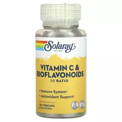 Solaray Vitamin C & Bioflanoid 500 mg 100 caps, Solaray Vitamin C & Bioflanoid 500 mg 100 caps  в интернет магазине Mega Mass