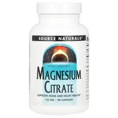 Source Naturals Magnesium Citrate 133 mg 90 caps, image 