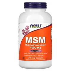 NOW MSM 1000 mg 240 caps, Фасування: 240 caps, image 
