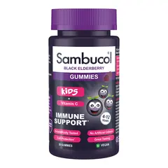 Sambucol Black Elderberry Immune Support Kids + Vitamin C 30 Gummies, Sambucol Black Elderberry Immune Support Kids + Vitamin C 30 Gummies  в интернет магазине Mega Mass