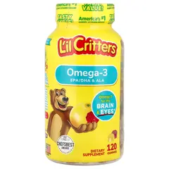 L'il Critters Omega-3 120 gummies, Фасовка: 120 gummies, L'il Critters Omega-3 120 gummies, Фасовка: 120 gummies  в интернет магазине Mega Mass