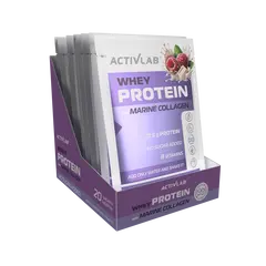 Activlab Whey Protein with Marine Collagen 30 g, Фасовка: 30 g, Вкусы: Raspberry White Chocolate / Малина Белый Шоколад, Activlab Whey Protein with Marine Collagen 30 g, Фасовка: 30 g, Вкусы: Raspberry White Chocolate / Малина Белый Шоколад  в интернет магазине Mega Mass