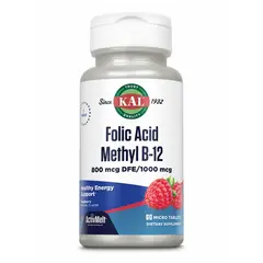 KAL Folic Acid Methyl B-12, KAL Folic Acid Methyl B-12  в интернет магазине Mega Mass