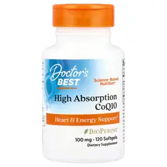 Doctor's Best CoQ10 100 mg 120 softgels, Фасування: 120 softgels, Концентрація: 100 mg, image 