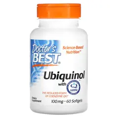 Doctor's Best Ubiquinol 100 mg 60 softgels, Фасування: 60 softgels, image 