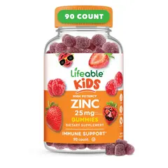 Lifeable Kids Zinc 60 Gummies Berry Flavor, Lifeable Kids Zinc 60 Gummies Berry Flavor  в интернет магазине Mega Mass