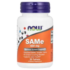 NOW SAMe 400 mg 30 tabs, NOW SAMe 400 mg 30 tabs  в интернет магазине Mega Mass