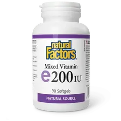 Natural Factors Vitamin E 200 IU 90 softgels, Фасовка: 90 softgels, Концентрация: 200 IU, Natural Factors Vitamin E 200 IU 90 softgels, Фасовка: 90 softgels, Концентрация: 200 IU  в интернет магазине Mega Mass