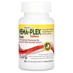 Nature's Plus Hema-Plex 60 tabs, Фасування: 60 tabs, image 