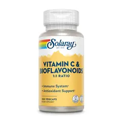 Solaray Vitamin C & Bioflavonoids 1:1 100 caps, image 