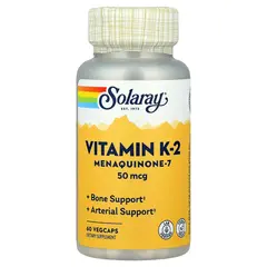 Solaray Vitamin K-2 50 mcg 60 caps, image 