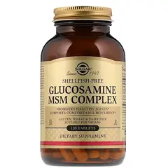 Solgar Glucosamine MSM Complex 120 tabs, image 