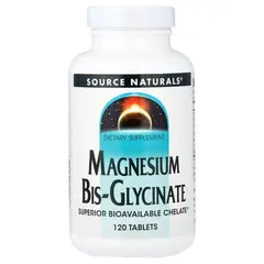 Source Naturals Magnesium Bis-Glycinate 120 tabs, image 